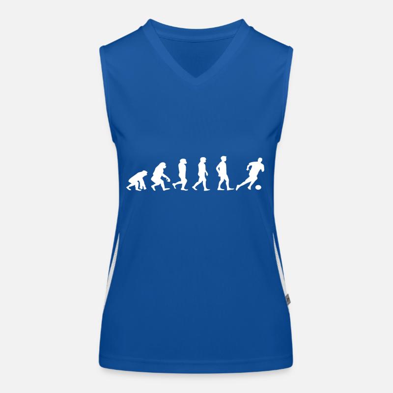 Fussball evolution Funktionelles Kontrast-Tank Top für Frauen