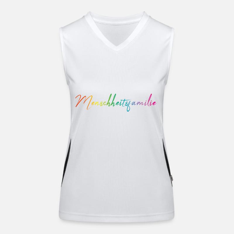 Frieden ist unser Weg Funktionelles Kontrast-Tank Top für Frauen