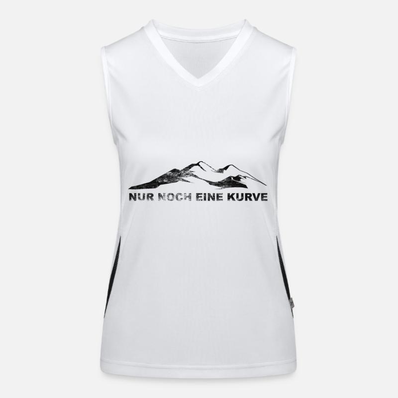 Nur Noch Eine Kurve - (2) Funktionelles Kontrast-Tank Top für Frauen