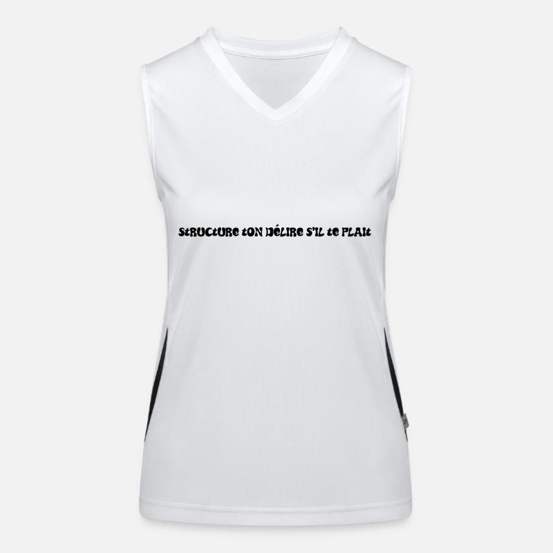 structure ton délire Débardeur respirant contrasté Femme