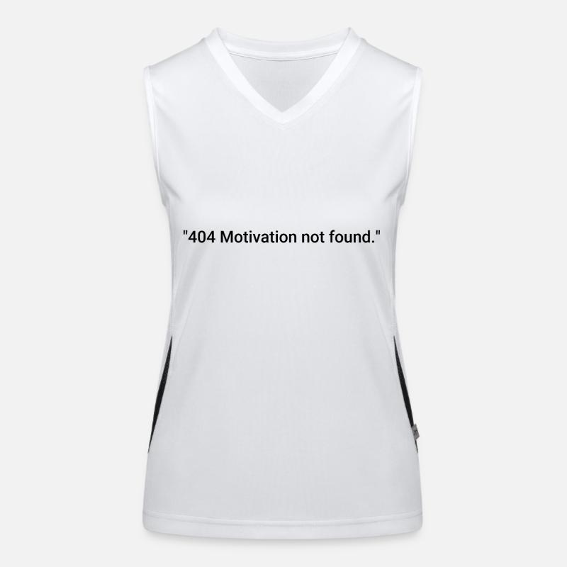 404 Motivation introuvable. Débardeur respirant contrasté Femme