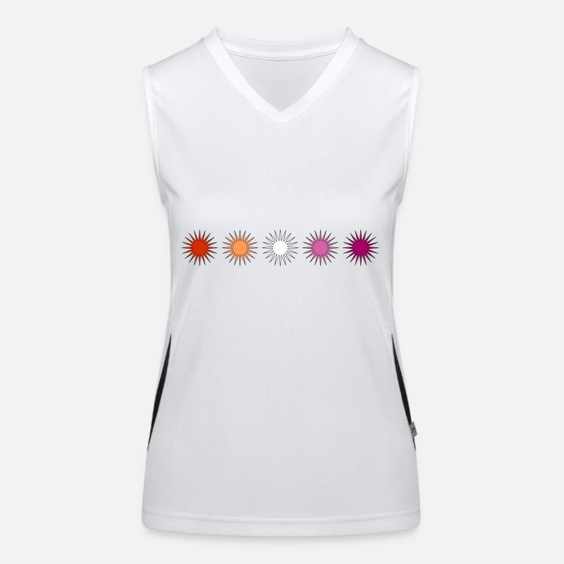 Fierté lesbienne subtile Débardeur respirant contrasté Femme