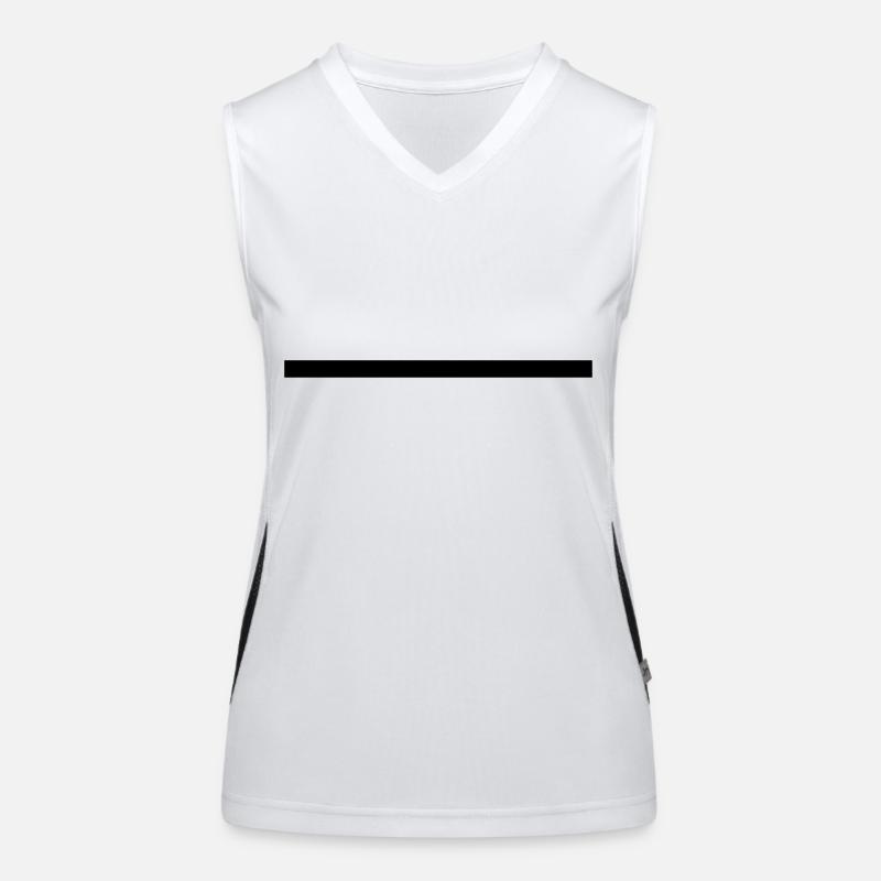 Dikke lijn Functionele contrasterende tanktop voor vrouwen