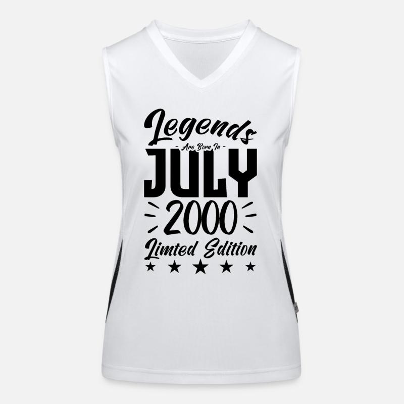 Born in July 2000. Birthday gift. Women's Functional Contrast Tank Top