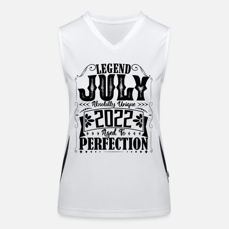 Juli 2022. Geburtstagsgeschenk Juli 2022. Funktionelles Kontrast-Tank Top für Frauen