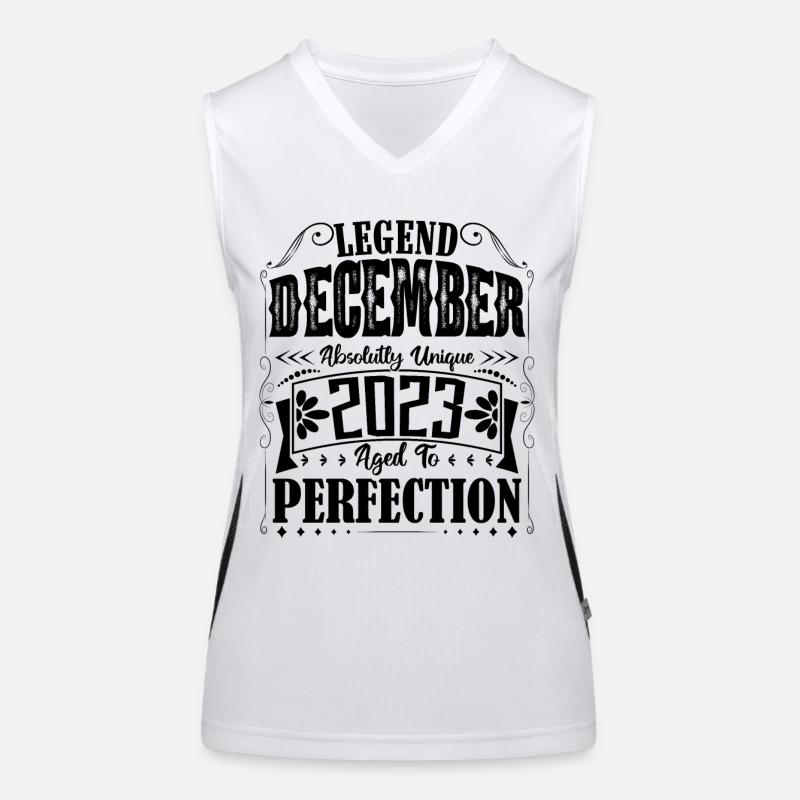 Dezember 2023. Geburtstagsgeschenk Dezember 2023 Funktionelles Kontrast-Tank Top für Frauen
