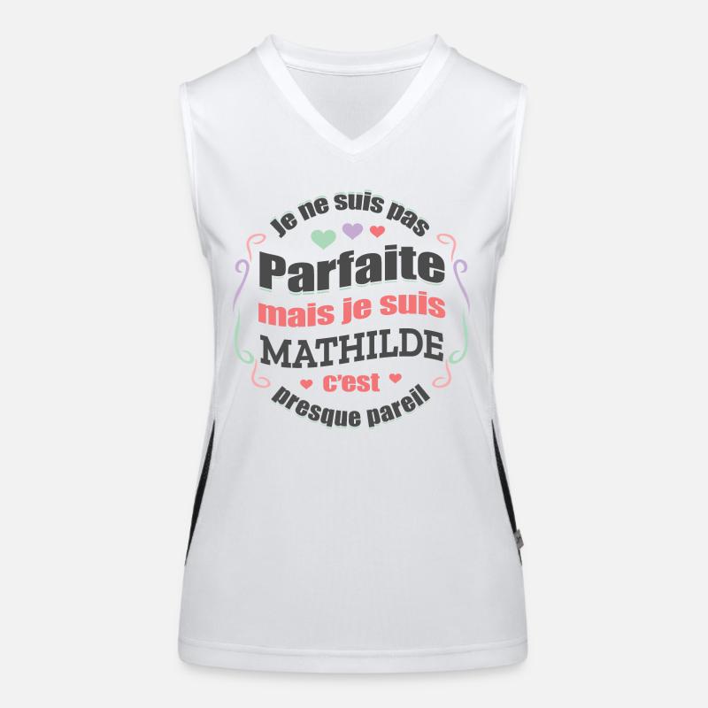 MATHILDE PARFAITE - PRENOM MATHILDE Débardeur respirant contrasté Femme