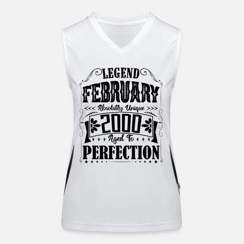 Februar 2000. Geburtstagsgeschenk Februar 2000. Funktionelles Kontrast-Tank Top für Frauen