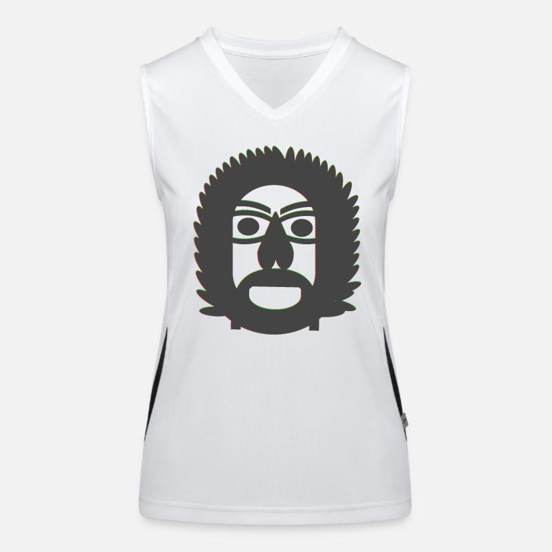 Ruppiger Mann Funktionelles Kontrast-Tank Top für Frauen