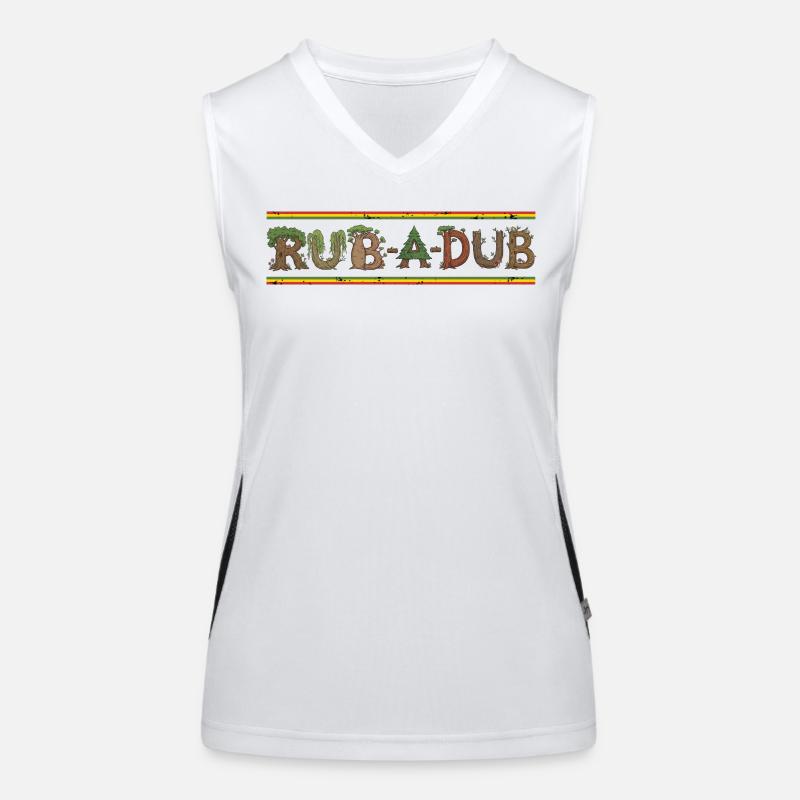 Reggae Forest Funktionelles Kontrast-Tank Top für Frauen