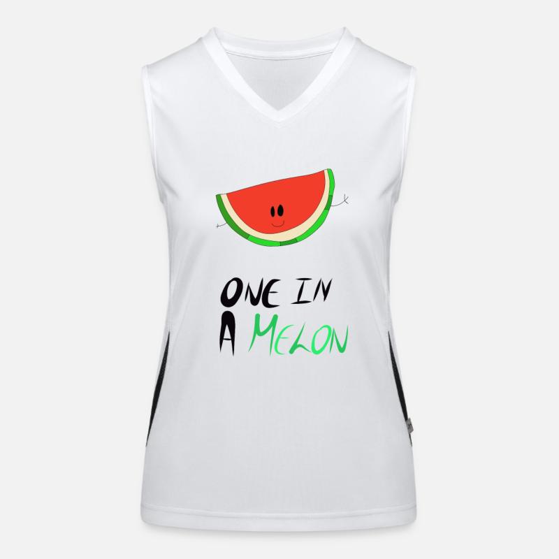 Collection "ONE IN A MELON" Débardeur respirant contrasté Femme