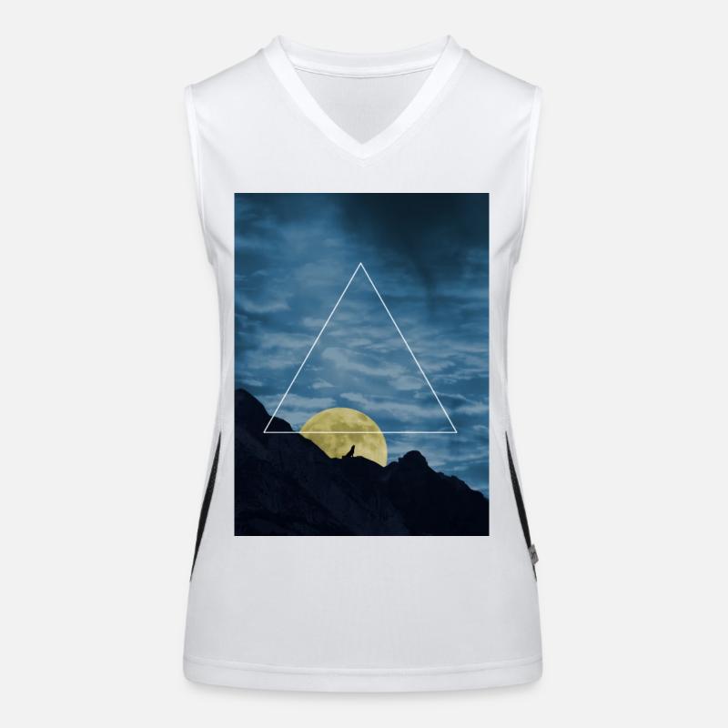loup-triangle Débardeur respirant contrasté Femme