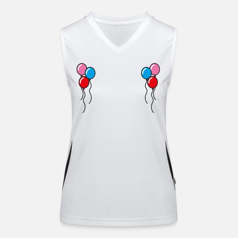 Luftballons Geschenkidee Funktionelles Kontrast-Tank Top für Frauen