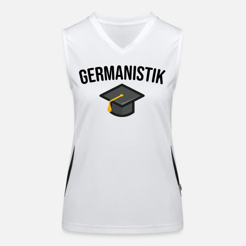 Germanistik Student Studium Funktionelles Kontrast-Tank Top für Frauen