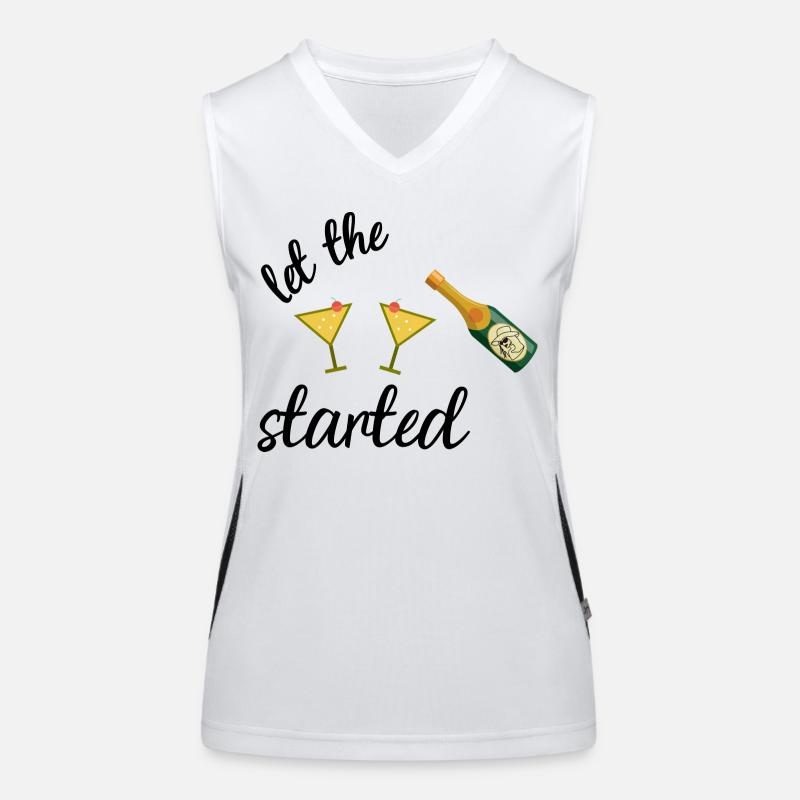 Party started Women's Functional Contrast Tank Top