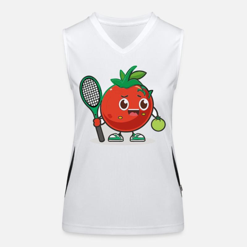 Schlägerwippe Funktionelles Kontrast-Tank Top für Frauen