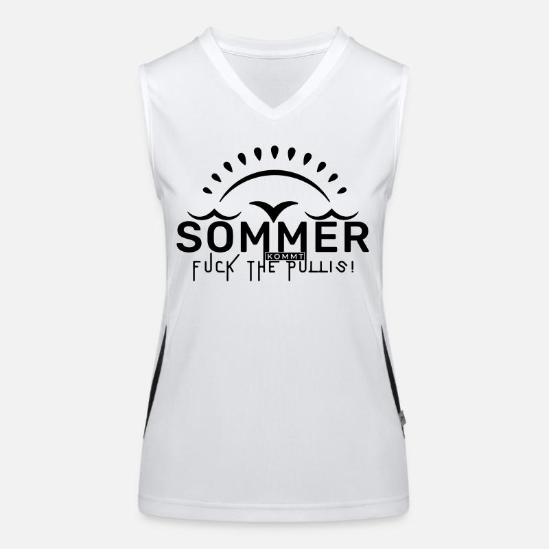 Sommer - fuck the Pulli! Funktionelles Kontrast-Tank Top für Frauen