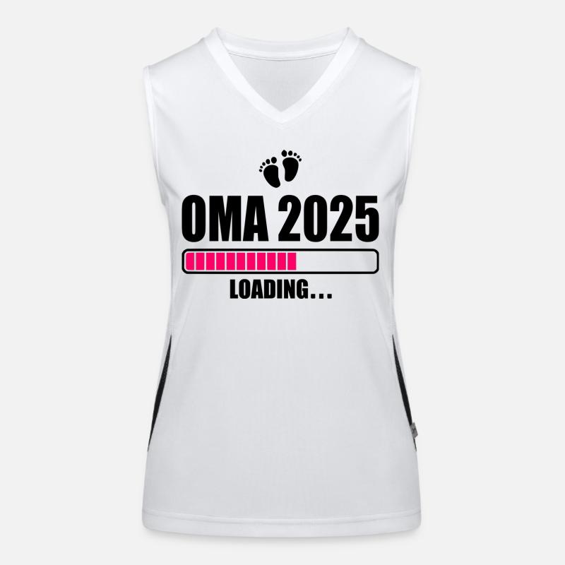 Oma 2025 loading Funktionelles Kontrast-Tank Top für Frauen