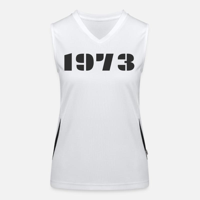 1973 - Women's Functional Contrast Tank Top - white/black