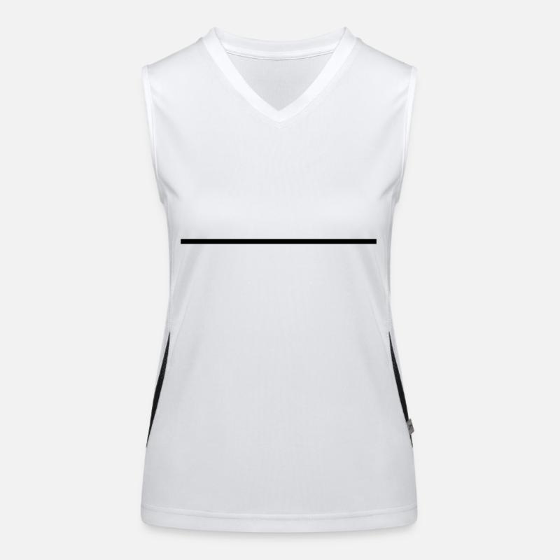 Strich normal Funktionelles Kontrast-Tank Top für Frauen