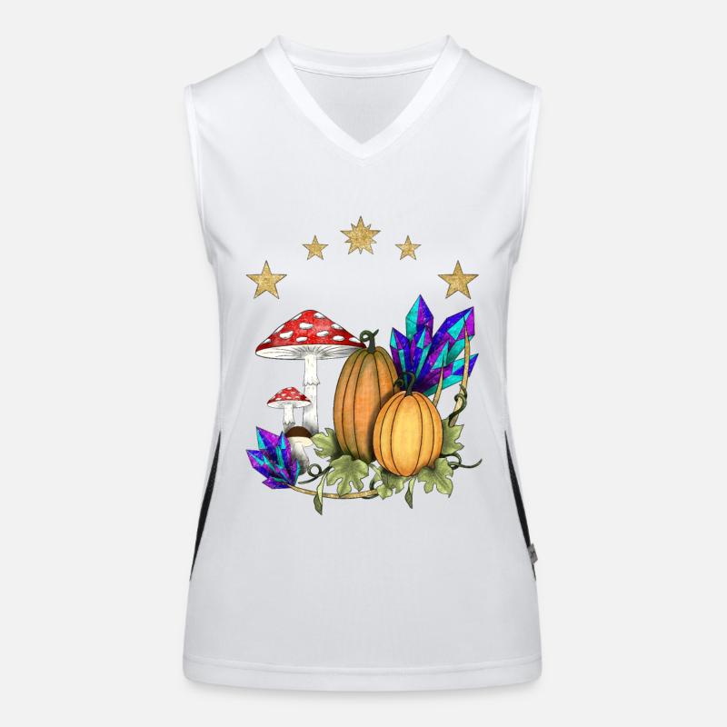 Pumpkins in Magic Land Women's Functional Contrast Tank Top