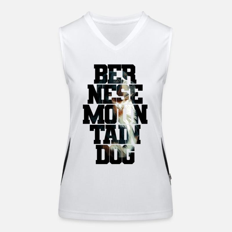Berner Sennenhund Funktionelles Kontrast-Tank Top für Frauen
