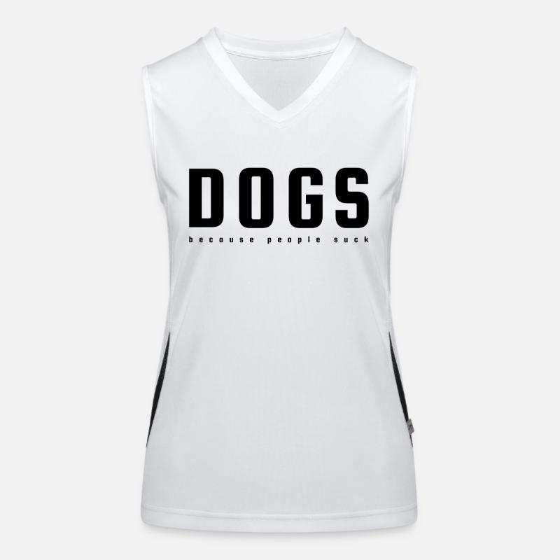 CHIENS Débardeur respirant contrasté Femme