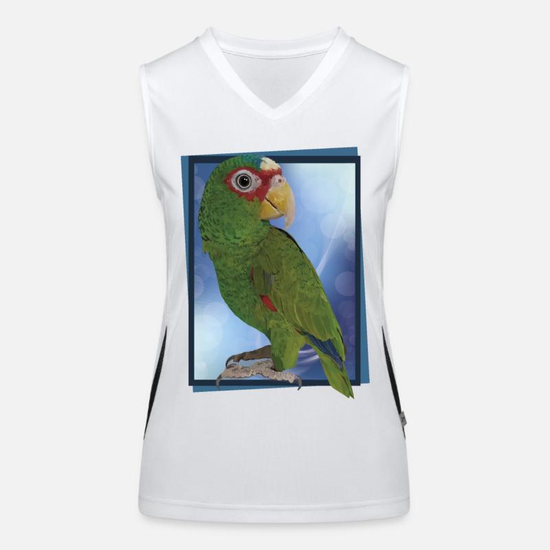 Perroquet à front blanc Débardeur respirant contrasté Femme