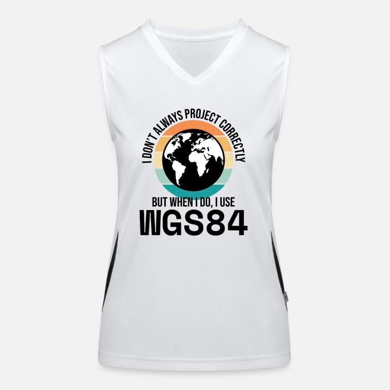 GIS Mapping Geospatial Data Analysis Cartography Women's Functional Contrast Tank Top