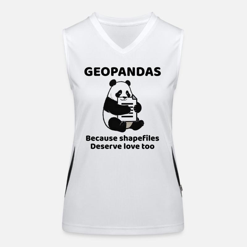 GeoPandas Shapefiles GIS Python Daten Liebe Funktionelles Kontrast-Tank Top für Frauen