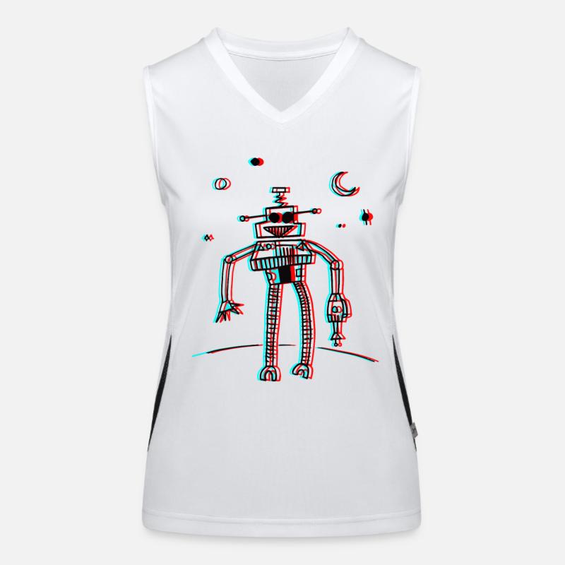 Psychobot Funktionelles Kontrast-Tank Top für Frauen