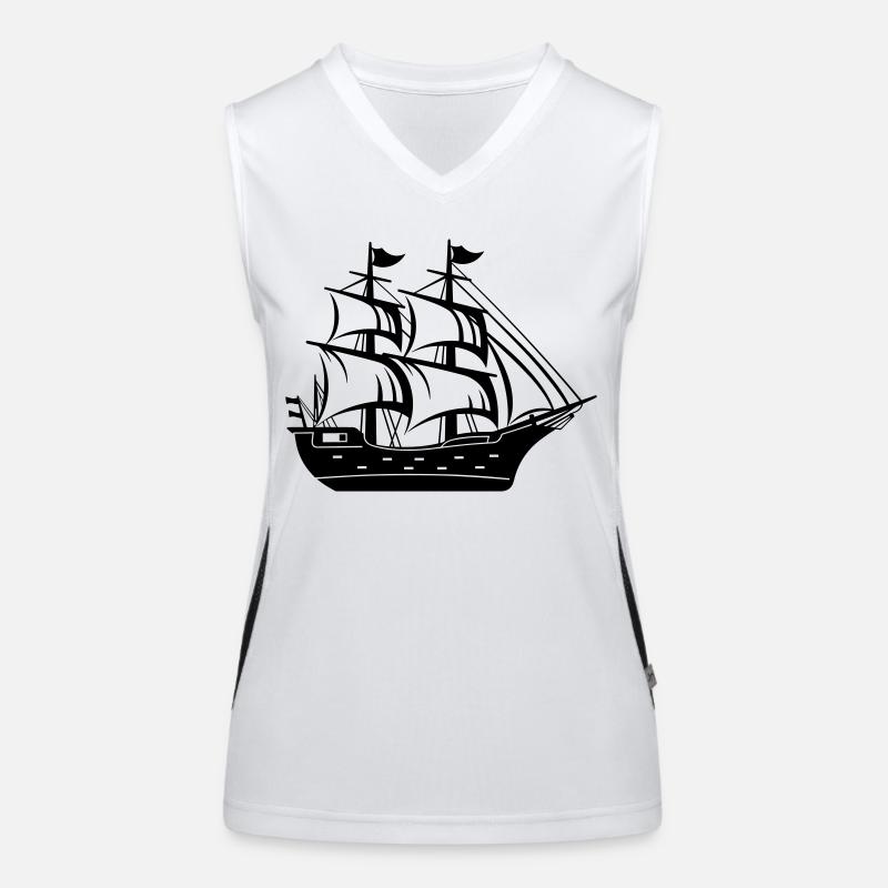 Bateau pirate Débardeur respirant contrasté Femme