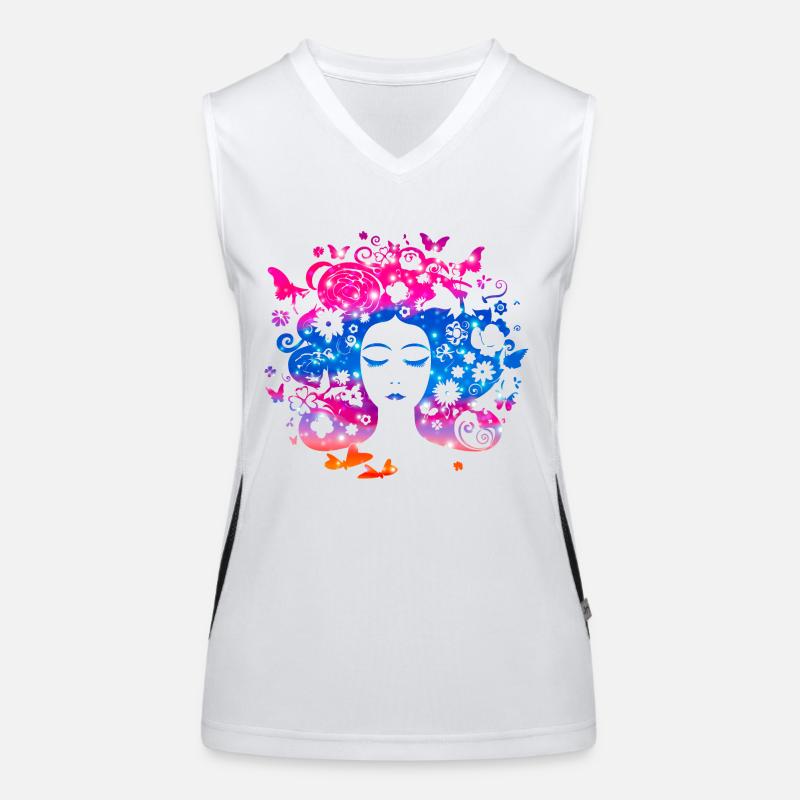Hermoso sueño Camiseta funcional de tirantes en contraste para mujer
