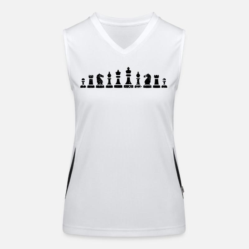 Chess Piece Women's Functional Contrast Tank Top