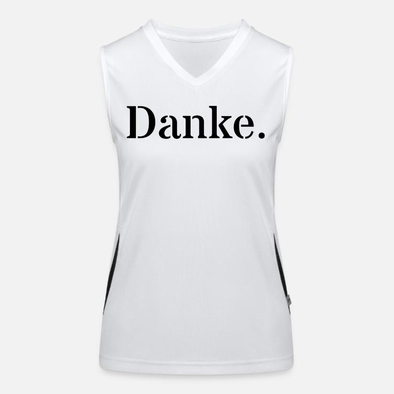 Danke Funktionelles Kontrast-Tank Top für Frauen