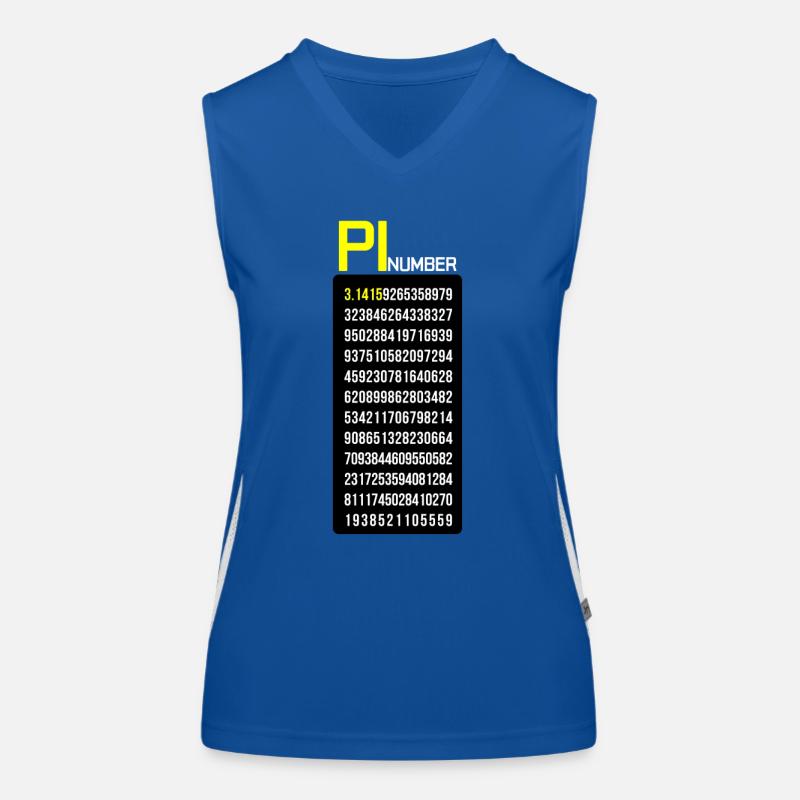Numéro Pi Débardeur respirant contrasté Femme
