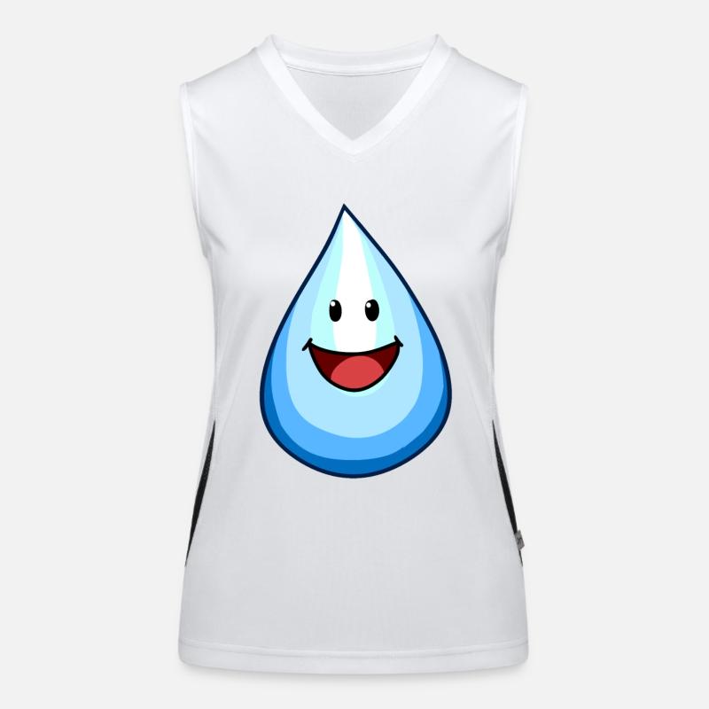 Water Water drops Drops Raindrops Rain Women's Functional Contrast Tank Top