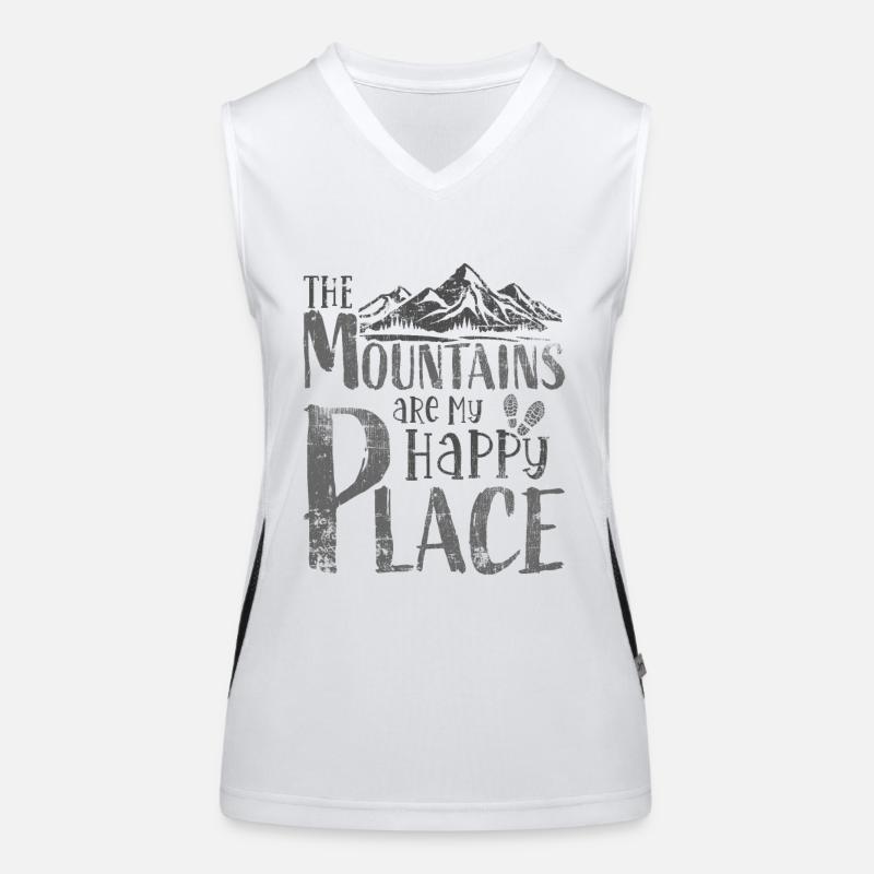 Hiking mountains Women's Functional Contrast Tank Top