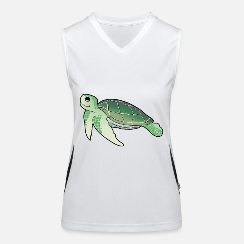 Sea Creatures Turtle Turtles Women's Functional Contrast Tank Top