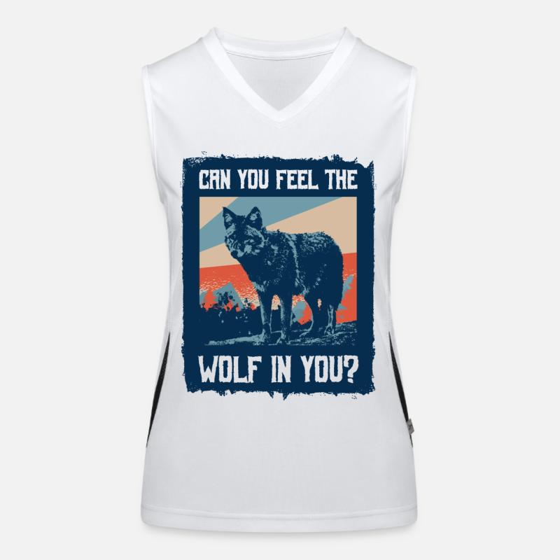 Wolf Werewolf Women's Functional Contrast Tank Top
