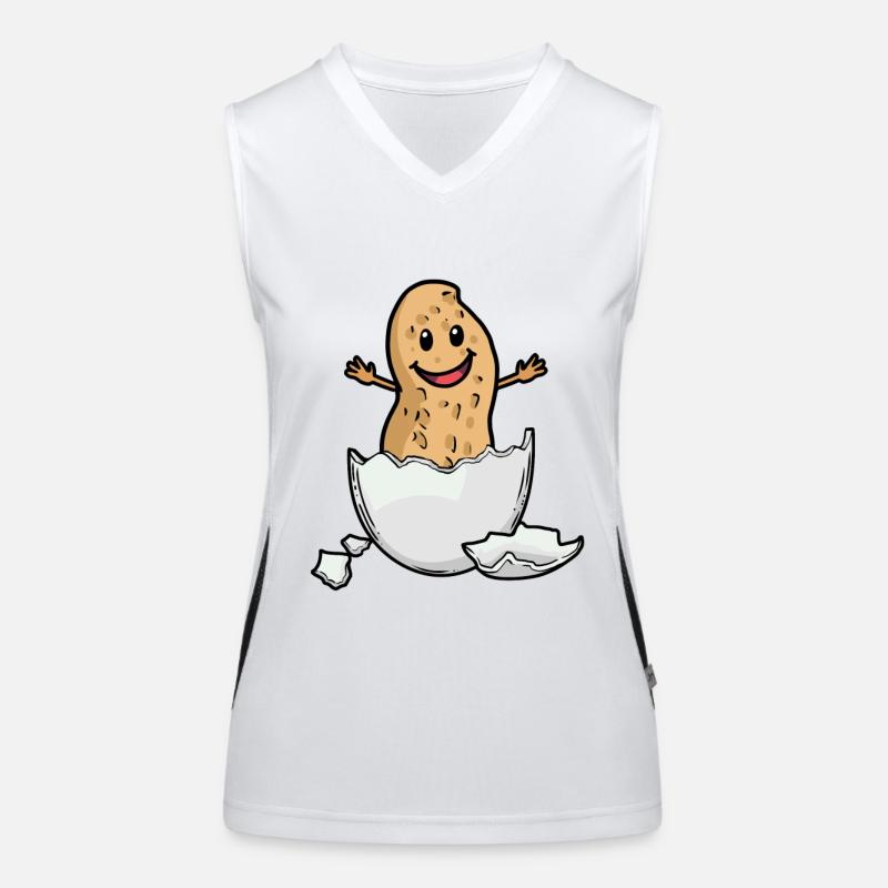 Peanut Nut Eggshell Birth Baby Hurray Women's Functional Contrast Tank Top