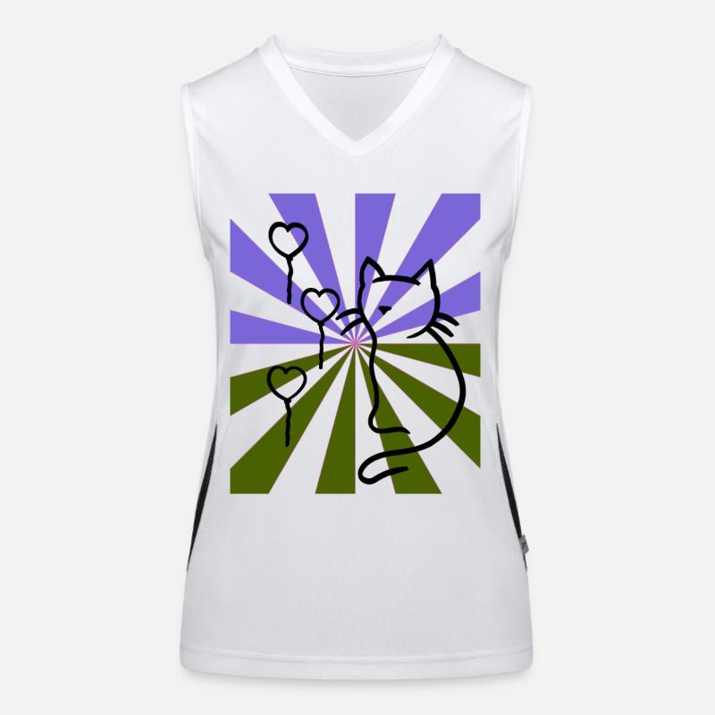 Radiate Cat Cat Soft Kitten Xmas Child Women's Functional Contrast Tank Top