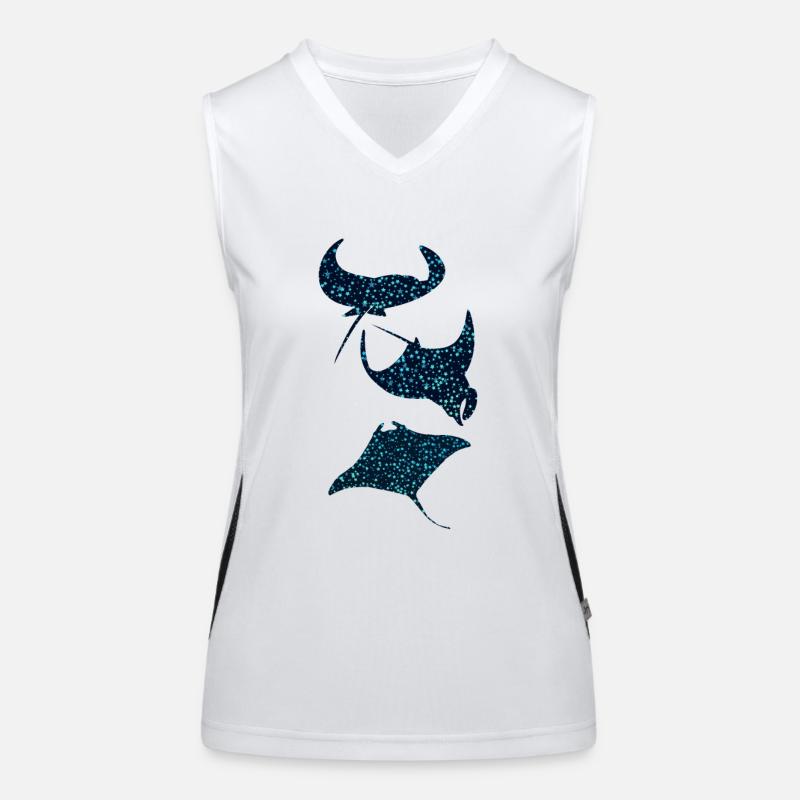 Manta rays Manta Ray Women's Functional Contrast Tank Top