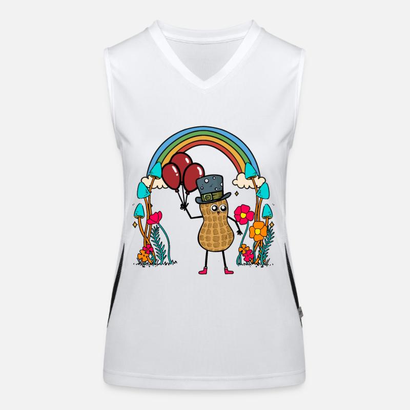 Erdnuss Geburtstag Geburtstagsgeschenk Kind Funktionelles Kontrast-Tank Top für Frauen