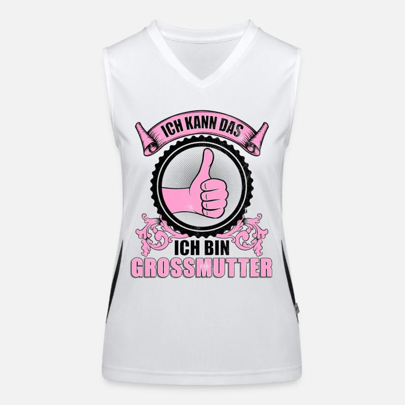 Ich kann das. Ich bin Großmutter. Funktionelles Kontrast-Tank Top für Frauen
