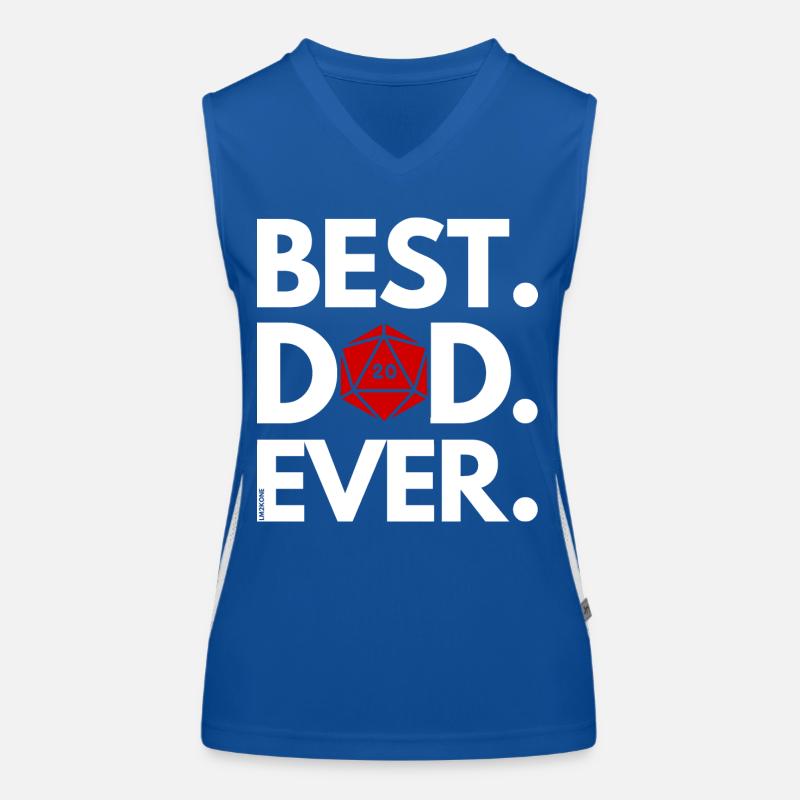 Dragons Bester Vater aller Zeiten D20 - Bester Funktionelles Kontrast-Tank Top für Frauen