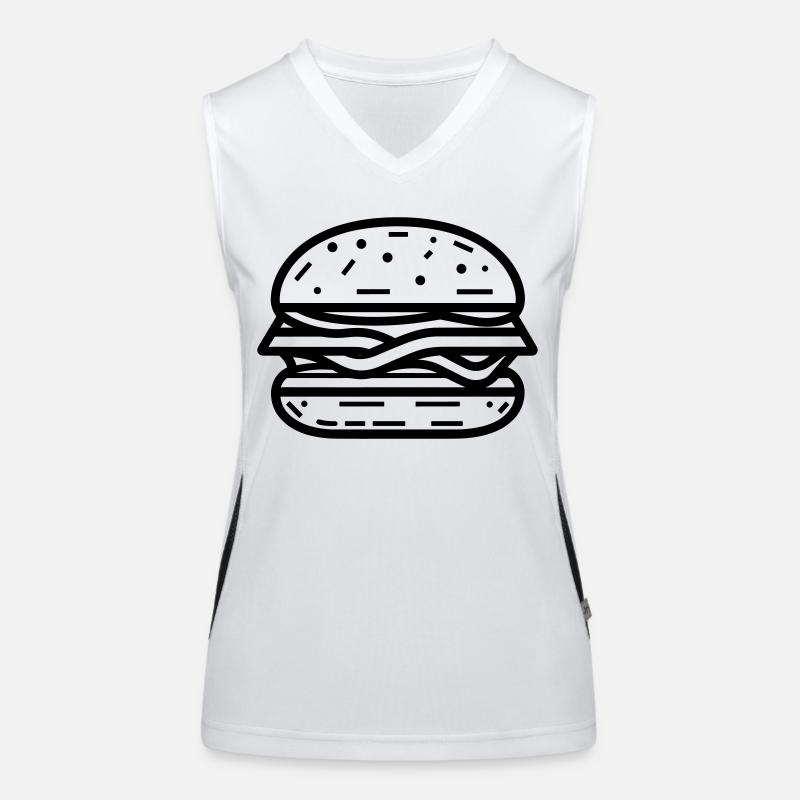 Hamburger Débardeur respirant contrasté Femme