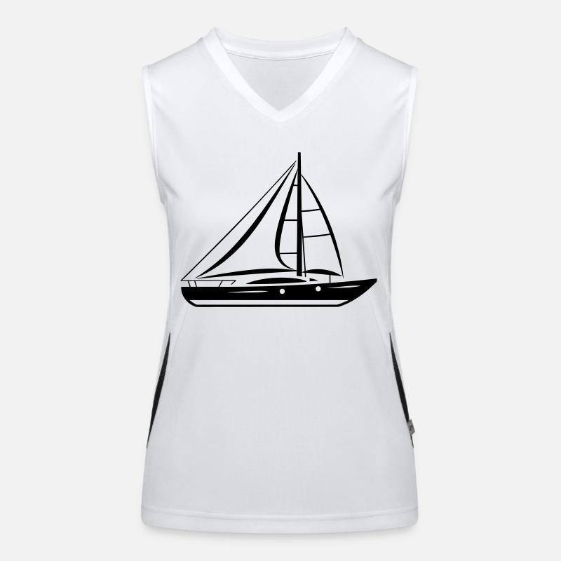 Boot Funktionelles Kontrast-Tank Top für Frauen