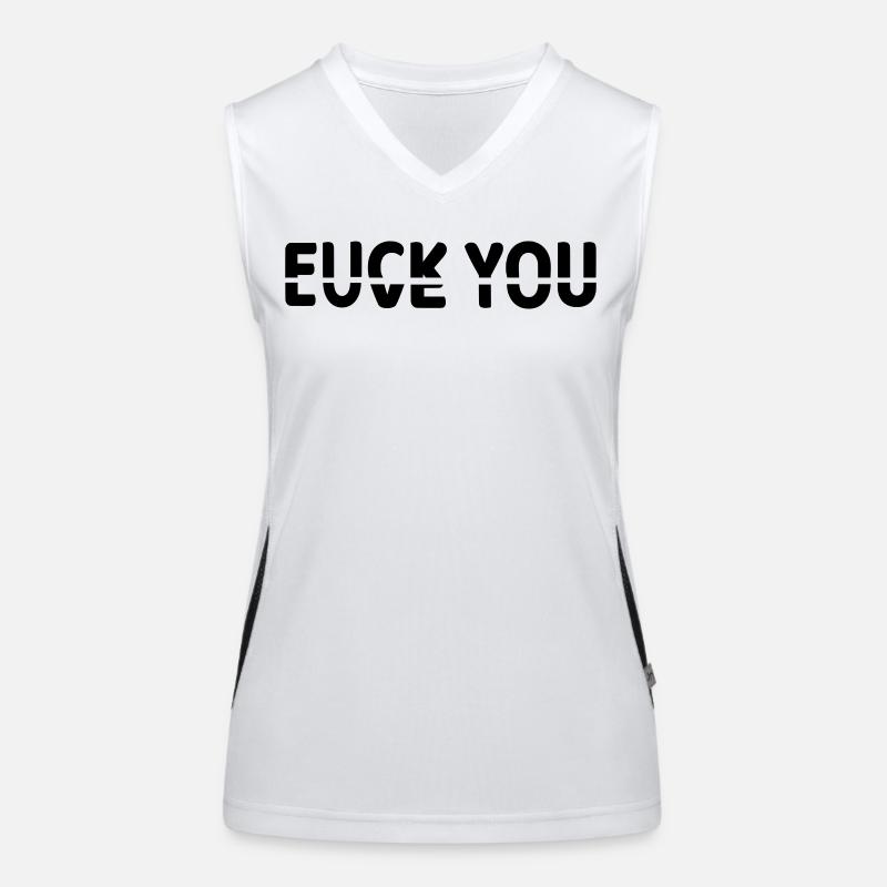 Ob ich dich liebe oder nicht # Funktionelles Kontrast-Tank Top für Frauen