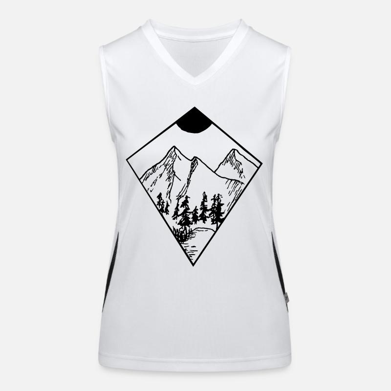 Mountain Funktionelles Kontrast-Tank Top für Frauen